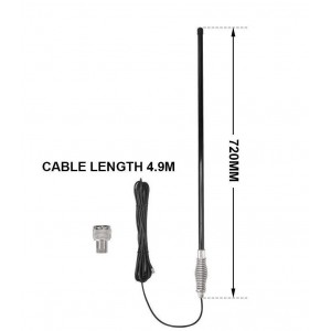 Axis CH5T Black 5db 750mm Fibreglass UHF CB Antenna
