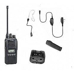Icom IC-41PRO 80CH UHF CB Handheld + Airtube Tube  Earpiece PTT Microphone  Icom IC-41PRO 80CH UHF CB Handheld + Airtube Tube  Earpiece PTT Microphone