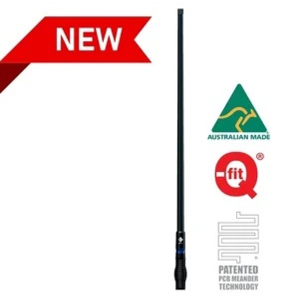 RFI CDX-TREME 7.5dBi 4G/LTE/5G Black Q-Fit® Vehicle Bull Bar Antenna - 1200mm RFI CDX-TREME 7.5dBi 4G/LTE/5G Black Q-Fit® Vehicle Bull Bar Antenna - 1200mm