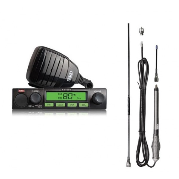 GME TX3500S  80 Channel UHF CB Radio + 6.5dBi Antenna Pack