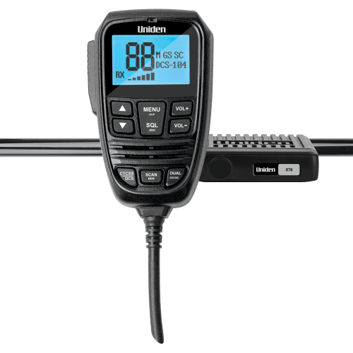 Uniden X76 Mini Compact UHF CB Mobile with Remote Speaker MIC and Large LCD Uniden X76 Mini Compact UHF CB Mobile with Remote Speaker MIC and Large LCD
