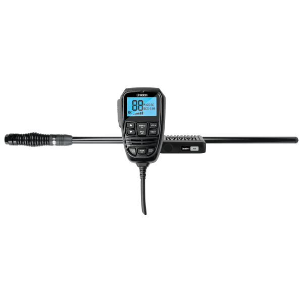 Uniden X76VP 80 Compact Channel UHF CB Radio with AT500 HD Antenna Uniden X76VP 80 Compact Channel UHF CB Radio with AT500 HD Antenna