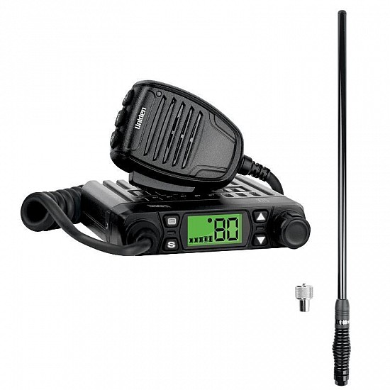 Uniden X70 Compact UHF CB with AT500BK 5.5dBi Antenna