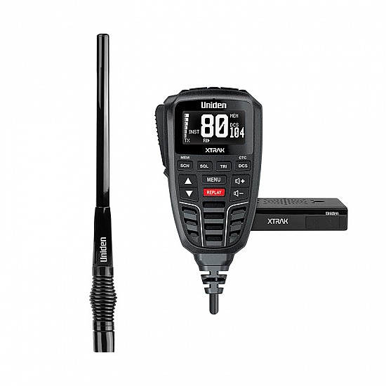 Uniden XTRAK 80 UHF CB Radio & ATX970S Offroad Pack