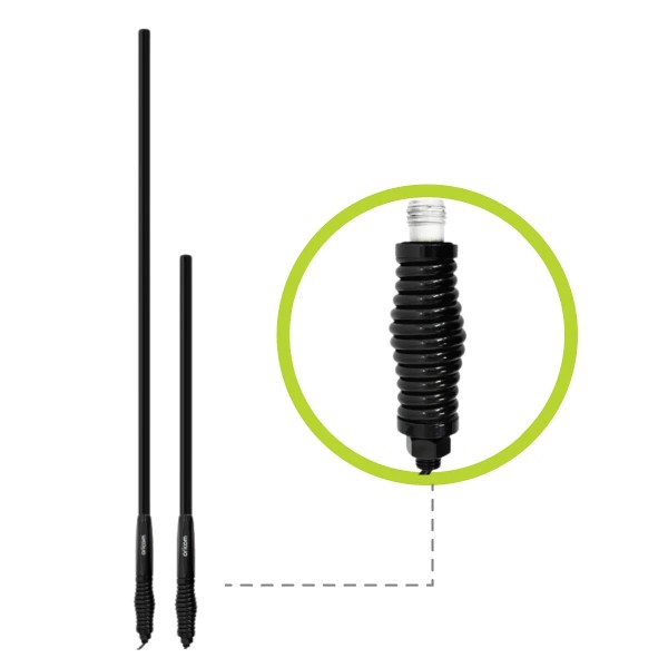 Oricom ANU806AT 6.5dBi UHF CB Antenna with Detachable Whip Oricom ANU806AT 6.5dBi UHF CB Antenna with Detachable Whip