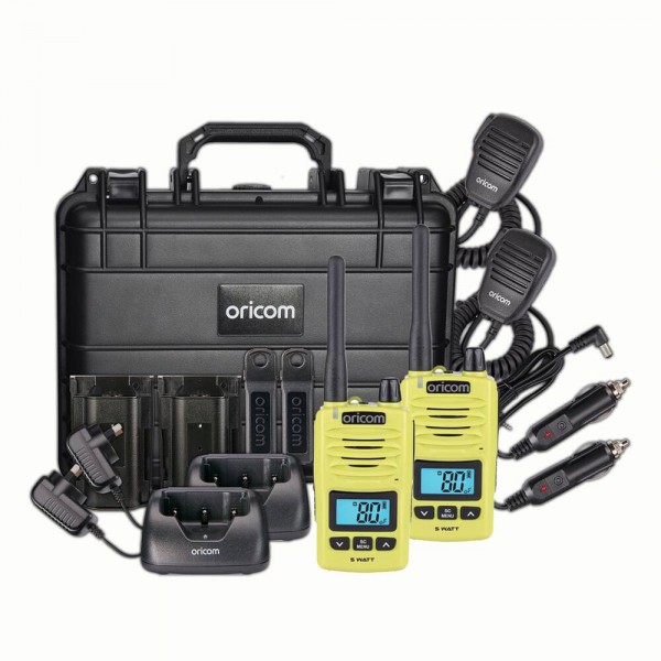 Oricom DTXTP600 Lime 5 Watt IP67 Waterproof Handheld UHF CB Radio Trade Pack (Twin Lime Radios) Oricom DTXTP600 Lime 5 Watt IP67 Waterproof Handheld UHF CB Radio Trade Pack (Twin Lime Radios)