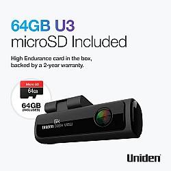 Uniden Dash View 60+ 5K WiFi Dash Cam 64GB Uniden Dash View 60+ 5K WiFi Dash Cam 64GB