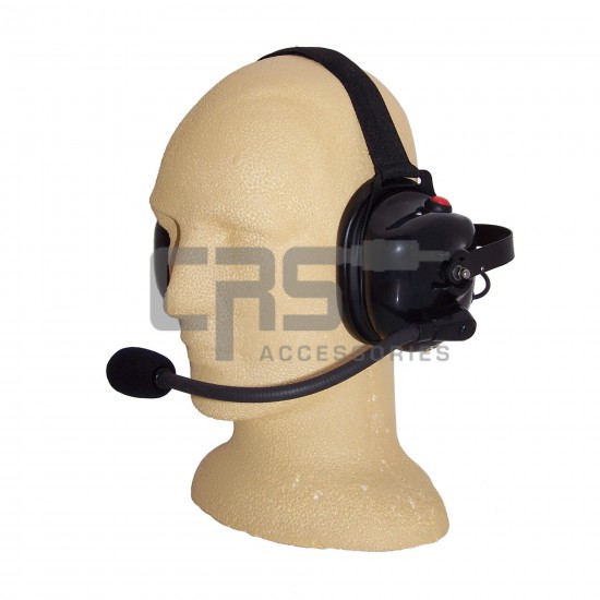 Heavy Duty Noise Cancelling Dual Earmuff behind the head Headset