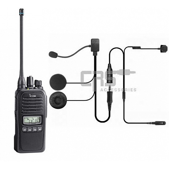 Icom IC41PRO with CRS Motorcycle Helmet Kit