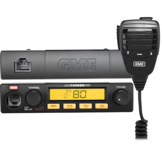 GME TX3520S  80 Channel Remote Head UHF CB Radio