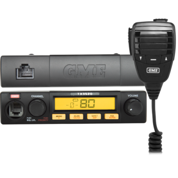 GME TX3520S 80 Channel Remote Head UHF CB Radio GME TX3520S 80 Channel Remote Head UHF CB Radio
