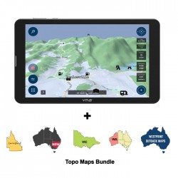 VMS 3DX 8" On & Off Road GPS Navigator  + Topo Maps 