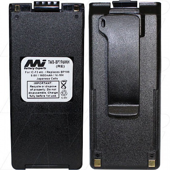 Icom BP196 IC40 Aftermarket Replacement Battery Icom BP196 IC40 Aftermarket Replacement Battery