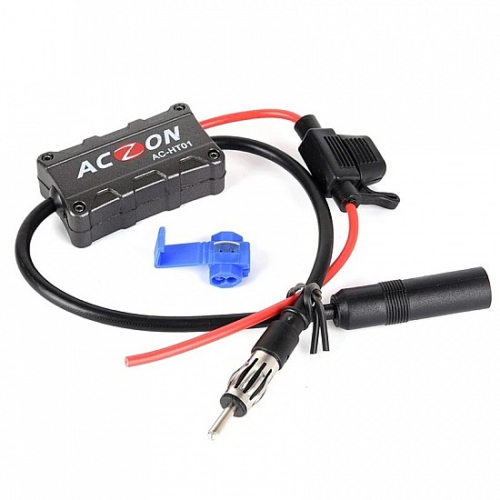 12V Car Radio Antenna FM Radio Signal Amplifier Booster Amp Car