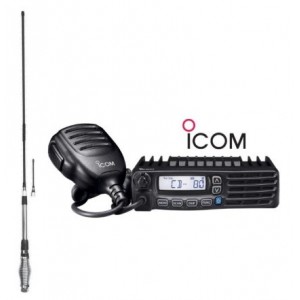 Icom IC-410 Pro  5 Watt UHF CB Radio + Uniden AT880 Twin Antenna Pack