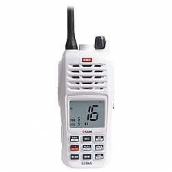 GME GX865 5/1 Watt Handheld Portable VHF Marine Radio - White