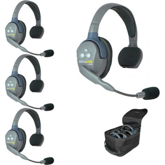 Eartec UltraLITE HD 4-Person Single Sided Headset System Eartec UltraLITE HD 4-Person Single Sided Headset System
