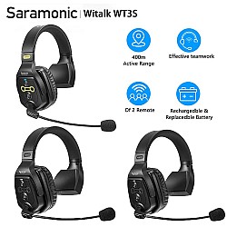 Saramonic Witalk WT3S Full Duplex Communication Wireless Headset System