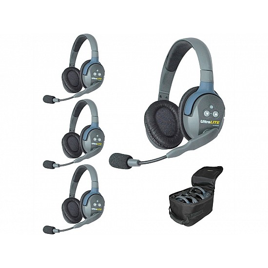 Eartec UltraLITE HD 4-Person Dual Sided Headset System Eartec UltraLITE HD 4-Person Dual Sided Headset System
