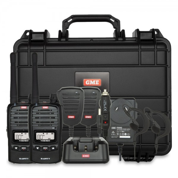 GME TX6165TP 5 watt IP67 Handheld UHF CB Tradies Pack