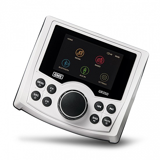 GME GR350BTW Bluetooth AM/FM Marine Stereo - White