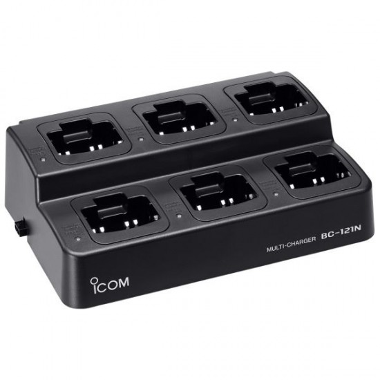 Icom BC121N IC-41S IC-41W 6 Pocket Multibank Charger Icom BC121N IC-41S IC-41W 6 Pocket Multibank Charger