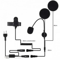 Icom IC-41PRO Motorcycle Helmet Kit - RSA Motorcycle Headset with PTT Kit Icom IC-41PRO Motorcycle Helmet Kit - RSA Motorcycle Headset with PTT Kit