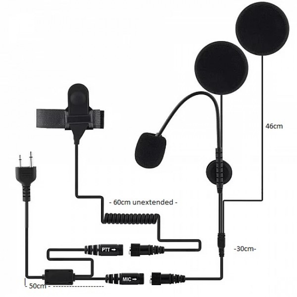 Icom IC-41PRO Motorcycle Helmet Kit - RSA Motorcycle Headset with PTT Kit Icom IC-41PRO Motorcycle Helmet Kit - RSA Motorcycle Headset with PTT Kit
