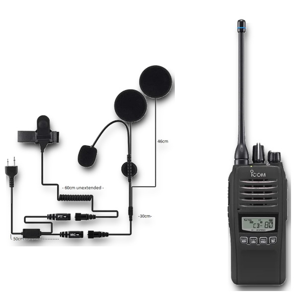Icom IC-41PRO Motorcycle Helmet Kit - RSA Motorcycle Headset with PTT Kit Icom IC-41PRO Motorcycle Helmet Kit - RSA Motorcycle Headset with PTT Kit