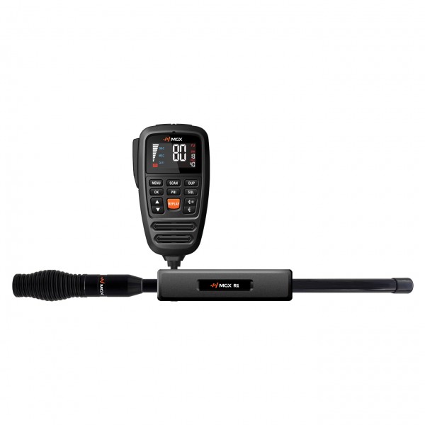 MGX R1 UHF CB 80 Channel IP67 12/24V with 3db Antenna Explorer Pack MGX R1 UHF CB 80 Channel IP67 12/24V with 3db Antenna Explorer Pack
