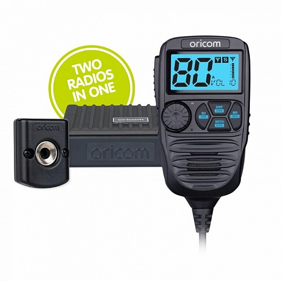 Oricom DTX4200XP IP54 80 Channel UHF CB with Dual Receive Controller Speaker Mic Oricom DTX4200XP IP54 80 Channel UHF CB with Dual Receive Controller Speaker Mic