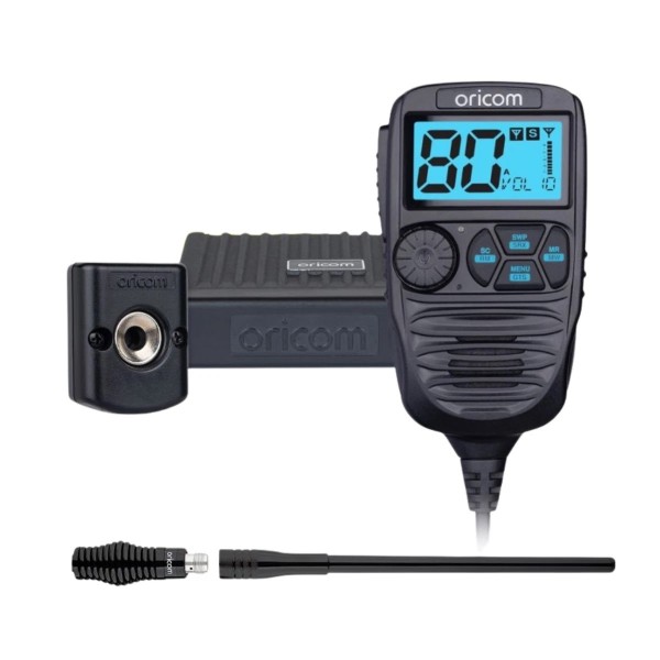 Oricom DTX4200X6P IP54  80 Channel UHF CB Pack + 64cm ANU916 Antenna