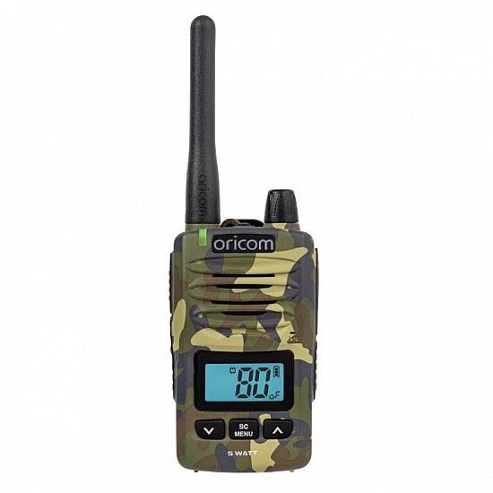 Oricom DTX600CAM Waterproof 5 Watt Handheld UHF CB Radio- Camo Oricom DTX600CAM Waterproof 5 Watt Handheld UHF CB Radio- Camo