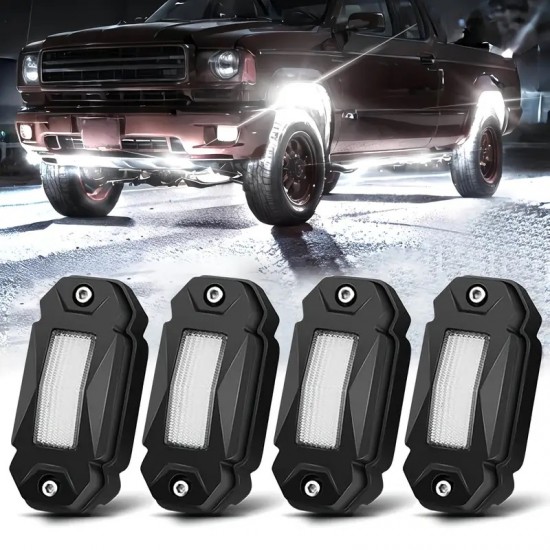 LRK4 LED Rock Light Kit - 4 Pack - Bright White Light Kit LRK4 LED Rock Light Kit - 4 Pack - Bright White Light Kit