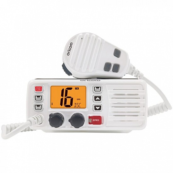 Oricom MX1000W VHF DSC IP67 Fixed Mount Marine Radio White Oricom MX1000W VHF DSC IP67 Fixed Mount Marine Radio White