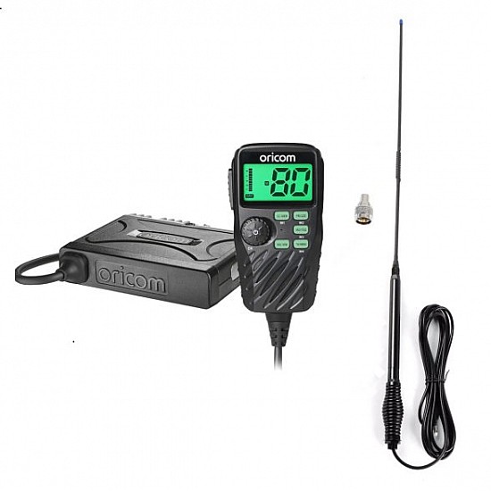 Oricom UHF390 UHF CB Radio + AT870B 6.5dBi Antenna Oricom UHF390 UHF CB Radio + AT870B 6.5dBi Antenna