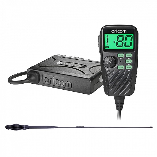 Oricom UHF390P UHF CB Radio + ANU230 6.5dBi Antenna Oricom UHF390P UHF CB Radio + ANU230 6.5dBi Antenna