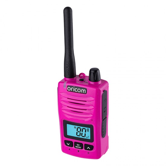 Oricom DTX600 Pink Waterproof 5 Watt Handheld UHF CB Radio Oricom DTX600 Pink Waterproof 5 Watt Handheld UHF CB Radio
