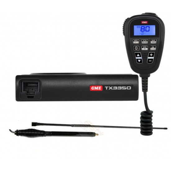 GME TX3350 + AT870B 6.5db Black Antenna Pack GME TX3350 + AT870B 6.5db Black Antenna Pack