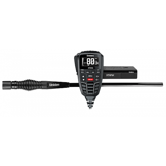 Uniden XTRAK 80ADV 12/24V UHF CB Radio & ATX890s 3dBi Antenna