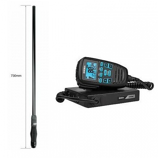 Uniden UH9060 80 Channel UHF CB Radio + Uniden AT500BK 5.5db Antenna Uniden UH9060 80 Channel UHF CB Radio + Uniden AT500BK 5.5db Antenna