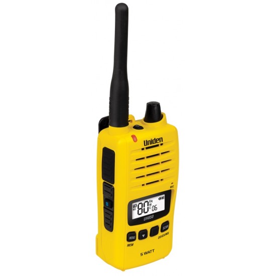 Uniden UH850-Y 5 Watt UHF Waterproof CB Handheld Radio Uniden UH850-Y 5 Watt UHF Waterproof CB Handheld Radio