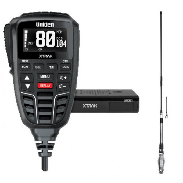 Uniden XTRAK 80 UHF CB Radio & 6.5dBi AT880 Antenna Kit Uniden XTRAK 80 UHF CB Radio & 6.5dBi AT880 Antenna Kit