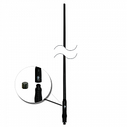 RFI CDQ5000 Black Rugged 5dbi UHF CB Antenna