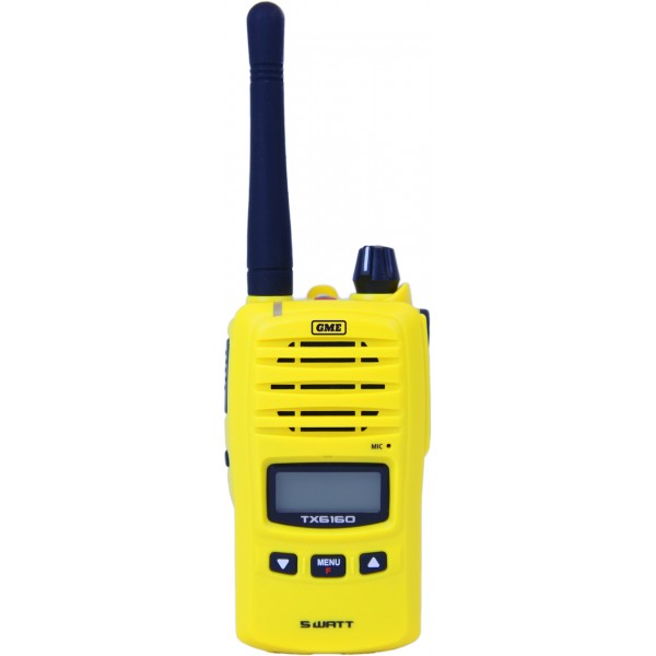 GME TX6165XY Yellow 5 watt IP67 Handheld UHF CB Radio GME TX6165XY Yellow 5 watt IP67 Handheld UHF CB Radio