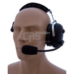Heavy Duty Single Earmuff over the head headset 