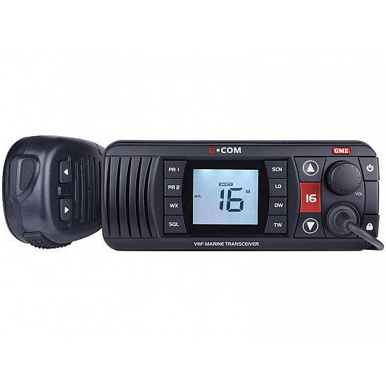 GME GX700B Black Waterproof VHF Marine Radio