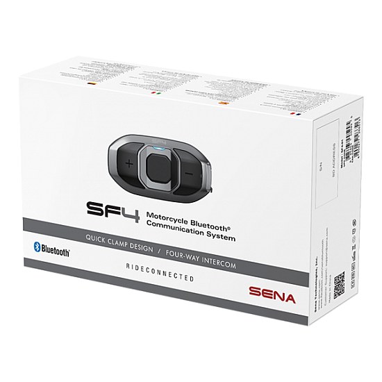 Sena SF4 Motorcycle Bluetooth Intercom Single Pack - SF4-02 Sena SF4 Motorcycle Bluetooth Intercom Single Pack - SF4-02