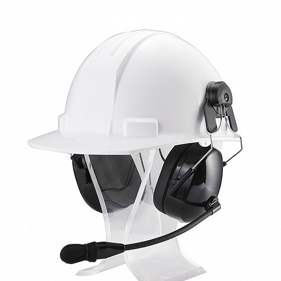 Dual Earmuff Noise Cancelling Headset ( Hard hat model )