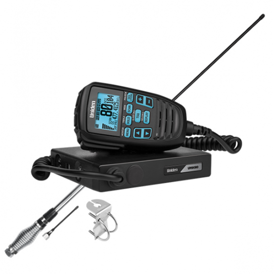 Uniden UH9060 80 Channel UHF CB Radio + AT880 6.6 + 3.0dBi UHF CB Antenna